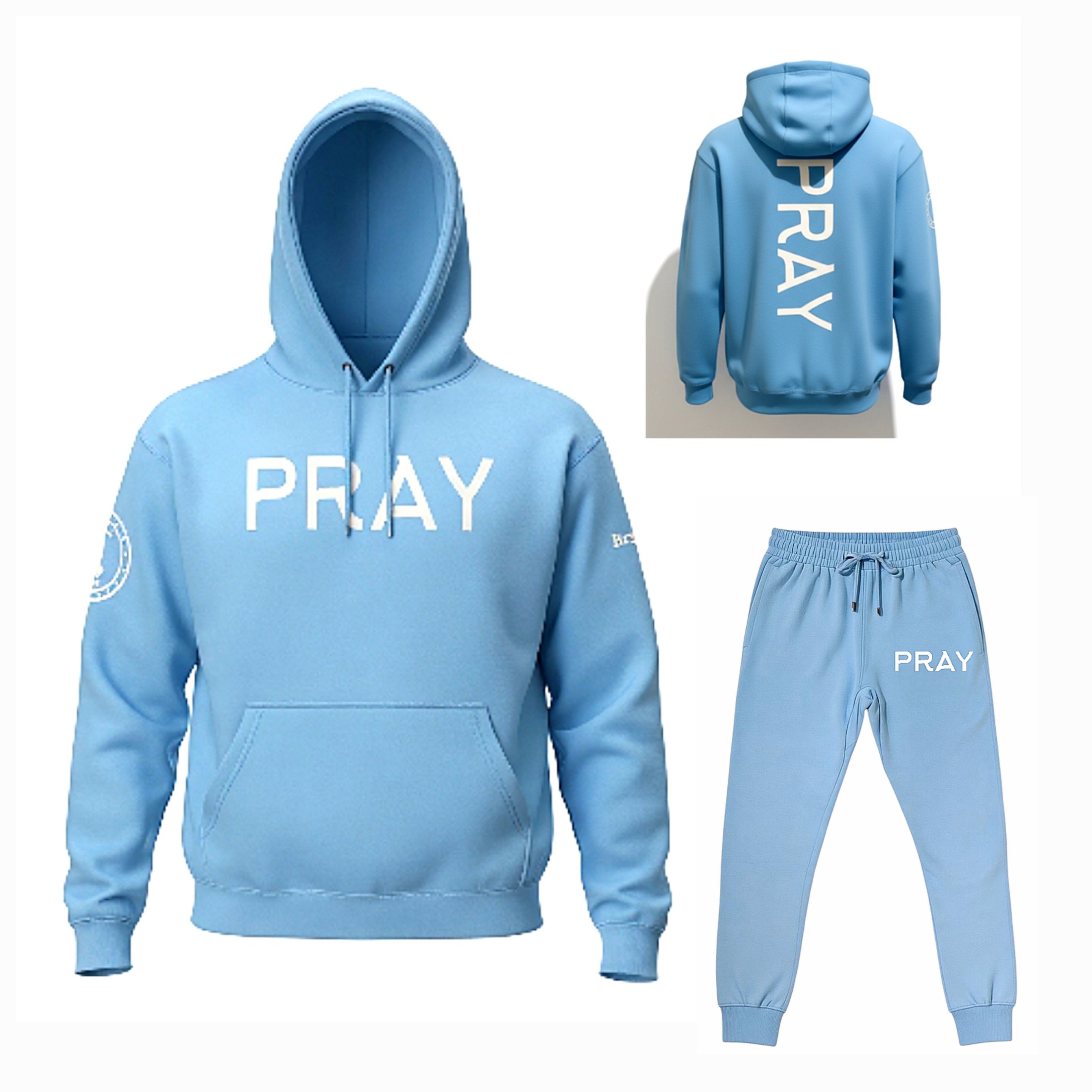 Brand 29:11 "PRAY" Fleece Hoodie and Jogger Set