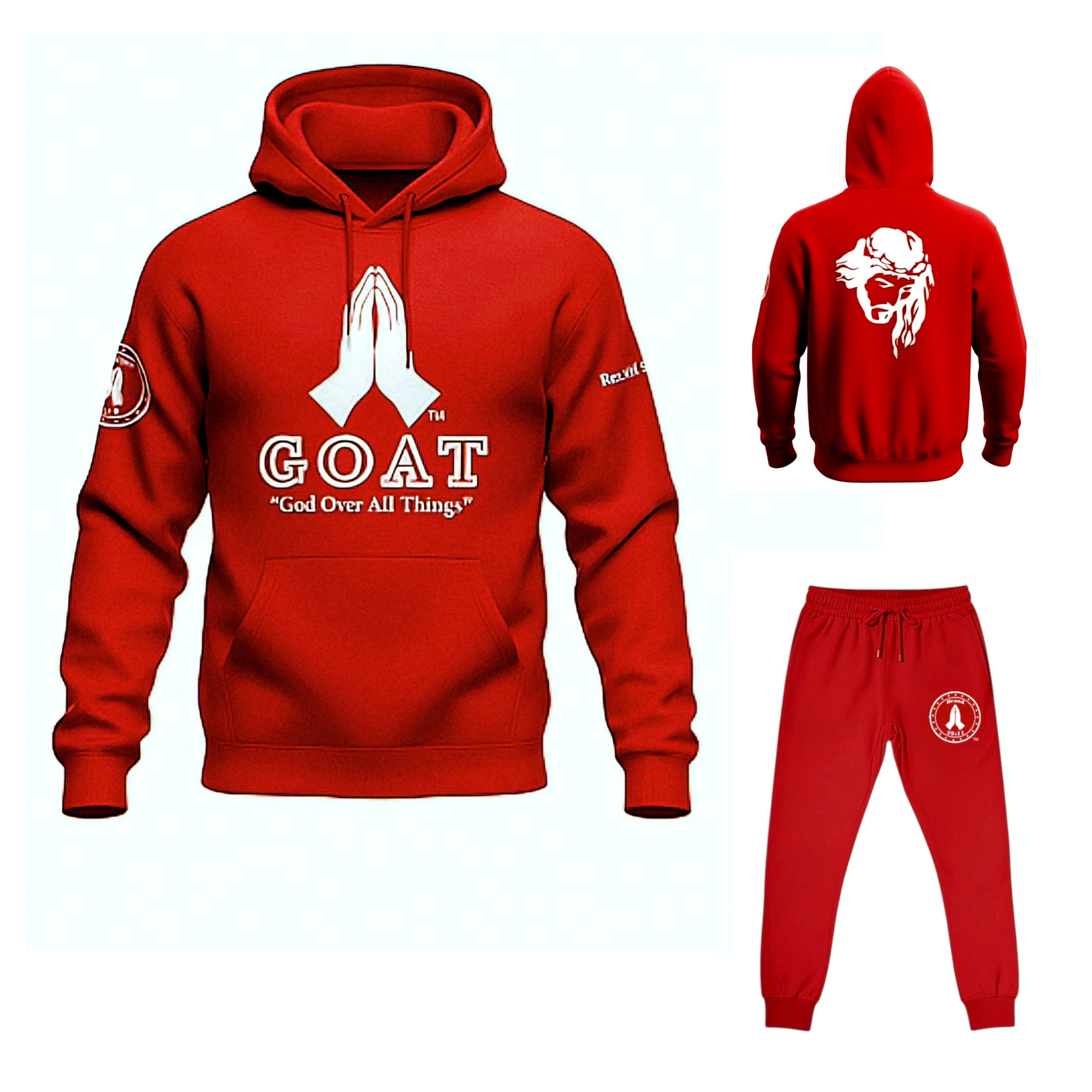 God Is The Greatest Of All Times and Things "G.O.A.T Fleece Sets"