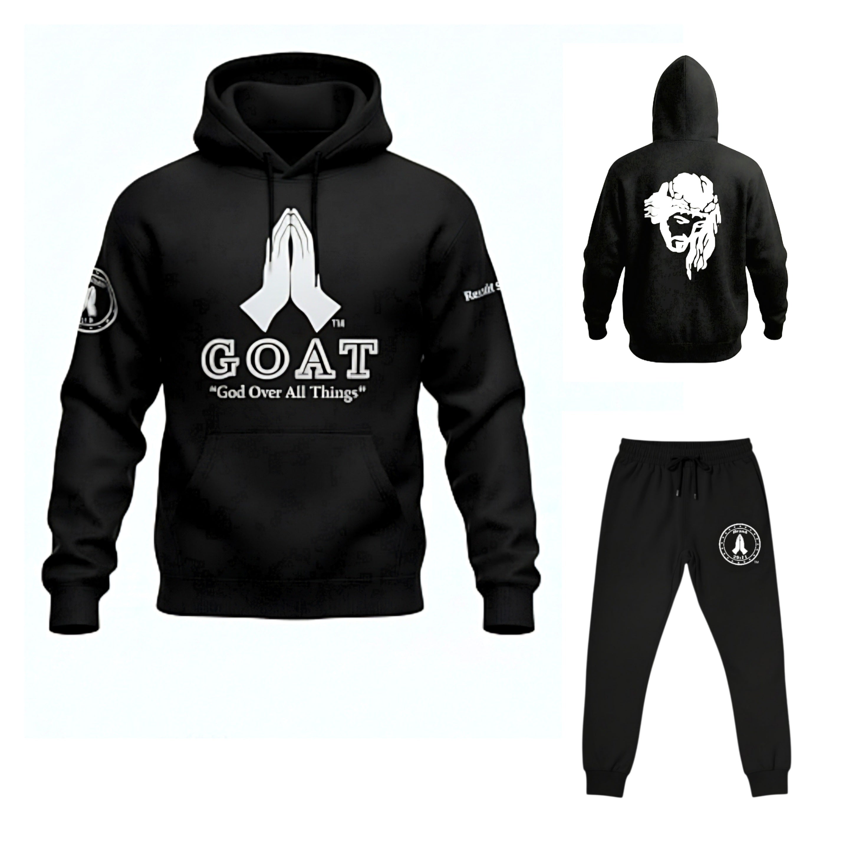 God Is The Greatest Of All Times and Things "G.O.A.T Fleece Sets"