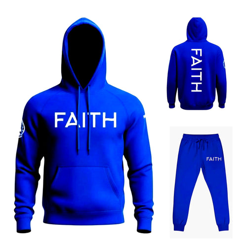 Brand 29:11 "FAITH" Fleece Hoodie And Joggers Set